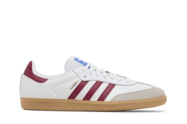 Adidas Samba Og White Burgundy Gum