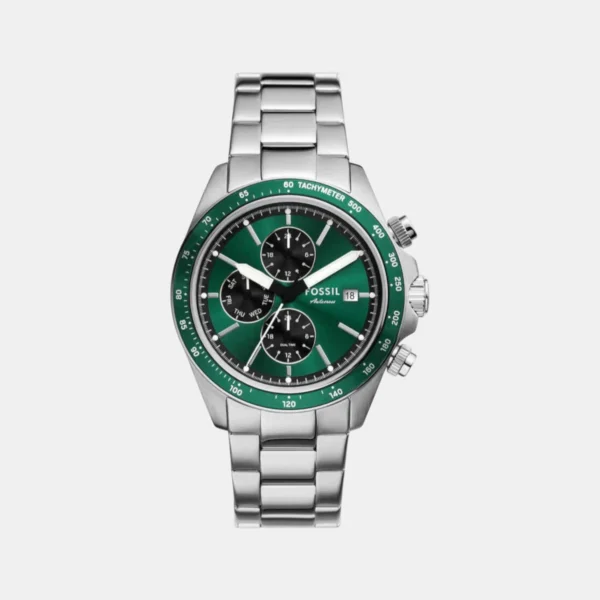 Autocross Men Quartz Green Dial Analog Stainless Steel Watch FS6127