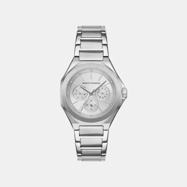 Quartz Silver Dial Chronograph Stainless Steel Watch AX4622
